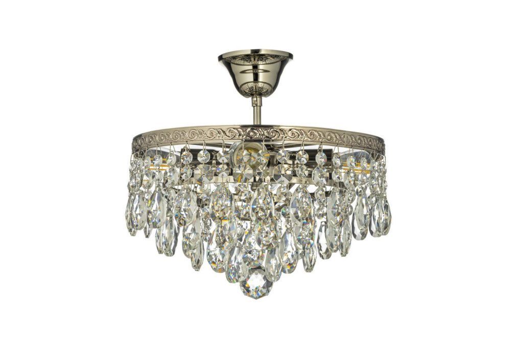 Люстра потолочная *30*31 см, 4*E27*60W, Arti Lampadari Castellana Nickel Castellana E 1.3.30.602 N, Матовый никель