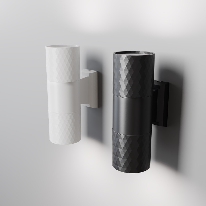 Светильник настенный 6,5*6,5*19 см, 2*GU10, 100W, Maytoni Bowery O583WL-02W белый