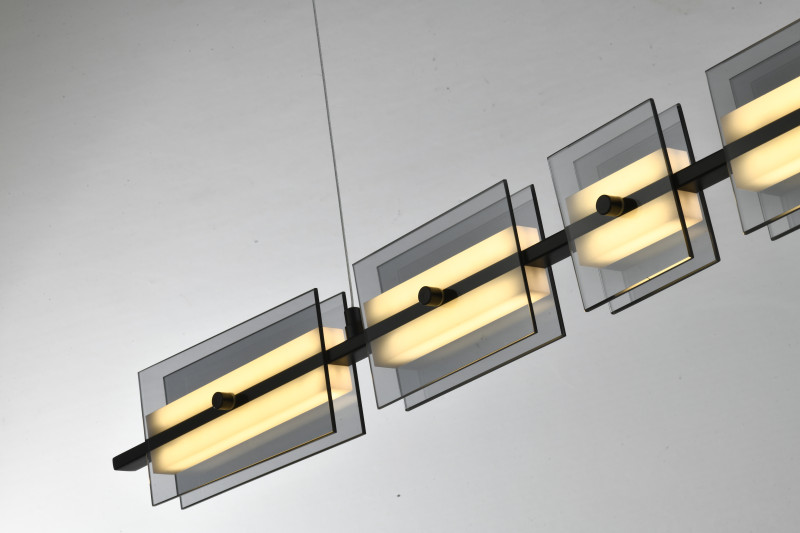 Подвесной светильник 100**150 см, LED, 18W, 3000K-6000K Zortes Loft ZRS.1802.100, черный