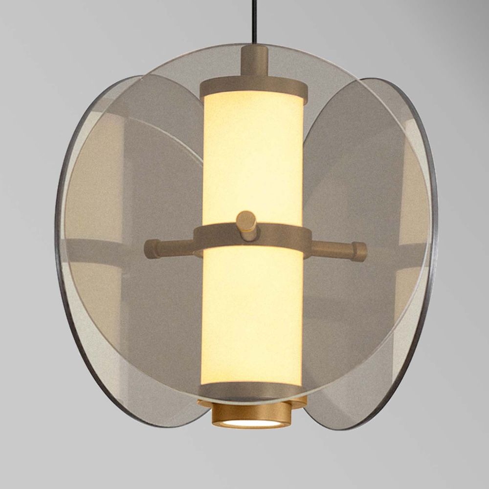 Подвес 20*21-174,5 см, 1*LED, 7,2W, 3000K, Favourite Fada 4625-1P, латунь