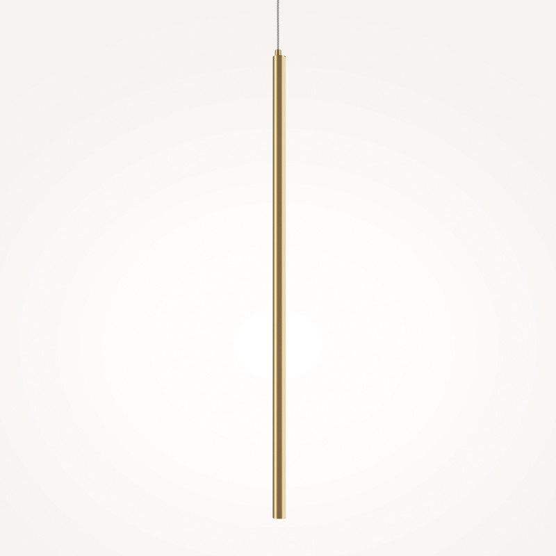 Подвесной светильник 1,7*1,7*375 см, LED, 11W, 3000К, Maytoni Halo MOD246PL-L12BSK латунный