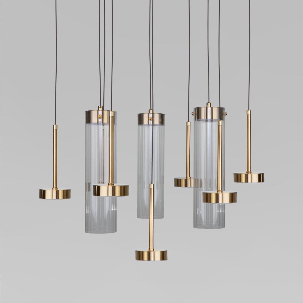 Светильник 55 см, 50W, 4000K, Eurosvet 4690389218880, черный-латунь