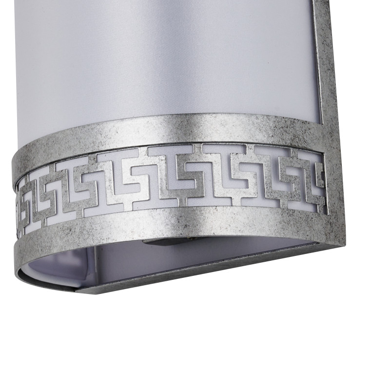 Бра Favourite Exortivus 4010-2W, D115*W180*H485, античного серебра, плафон из белой ткани