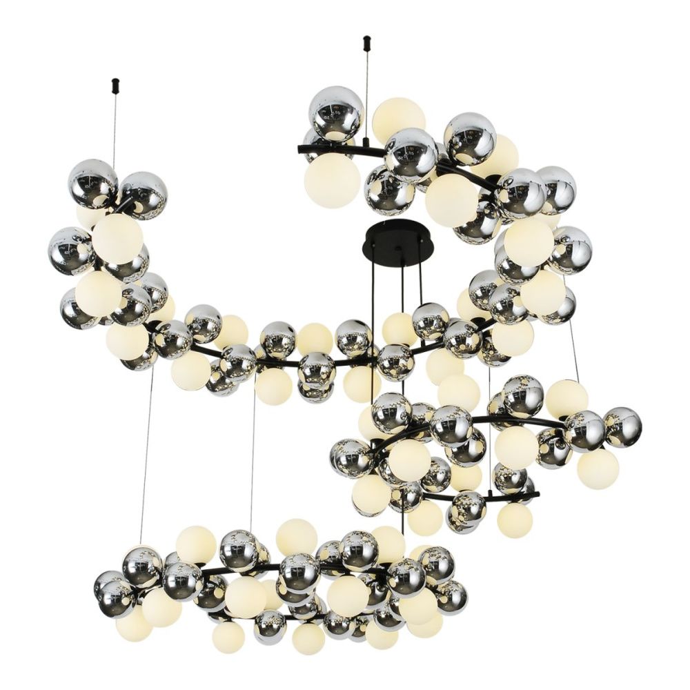 Подвесная люстра мультиплекс 180 см, Lussole Honolulu LSP-6067, черный