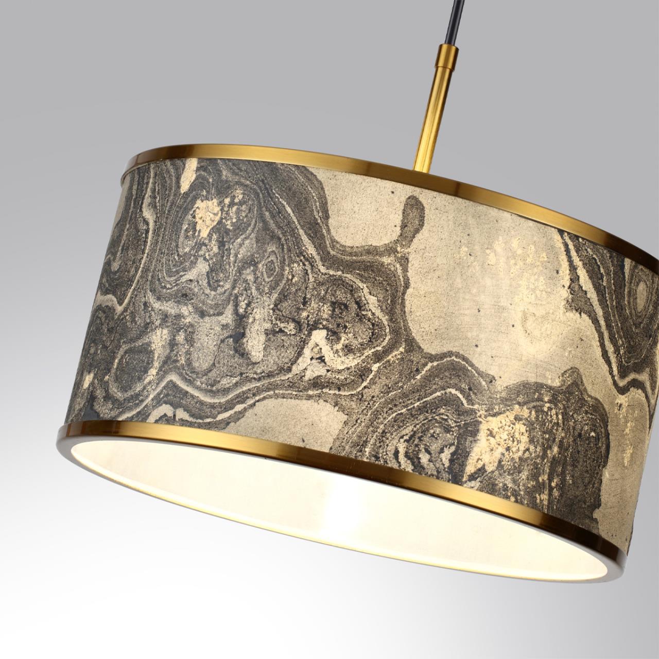 Подвес 38*38*202,9 см, 1 Е27*10W, Odeon Light Bergi, античная бронза 5064/1