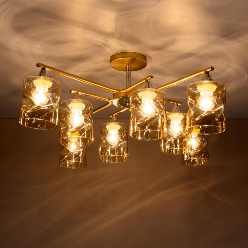 Люстра 70 см Citilux Клод CL137182 золото