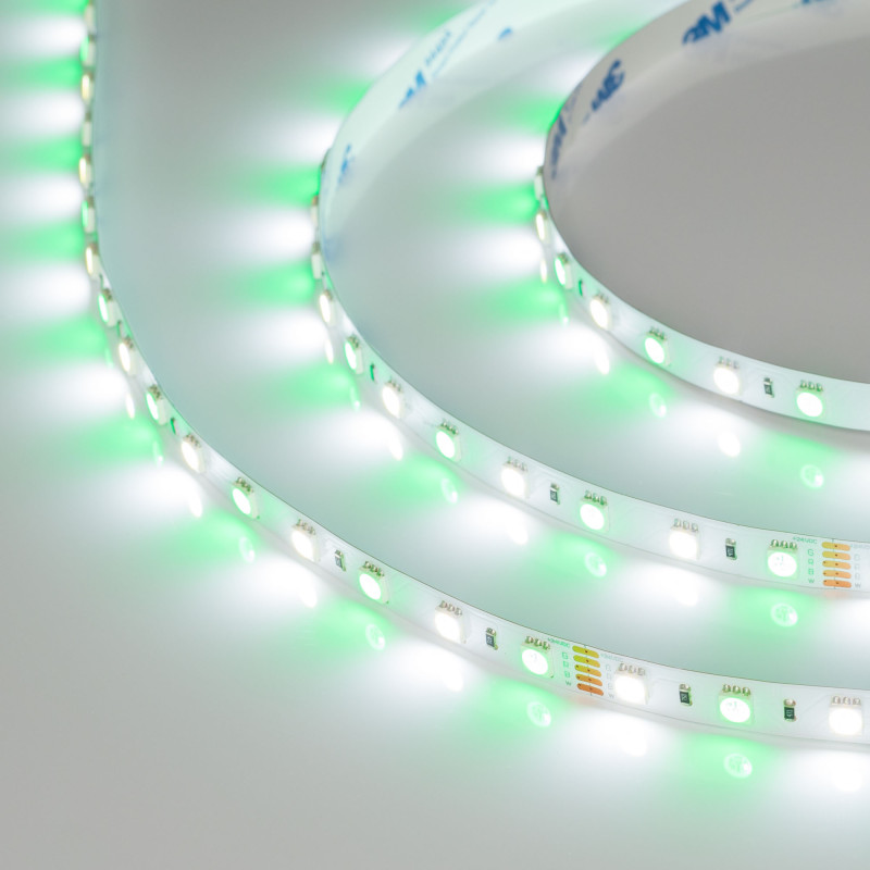 Лента RT-B60-10mm 24V RGBW-White (14.4 W/m, IP20, 5060, 5m) (Arlight, Открытый) 018325(2). Цена указана за 5 метров. Продается кратно 5 метрам.