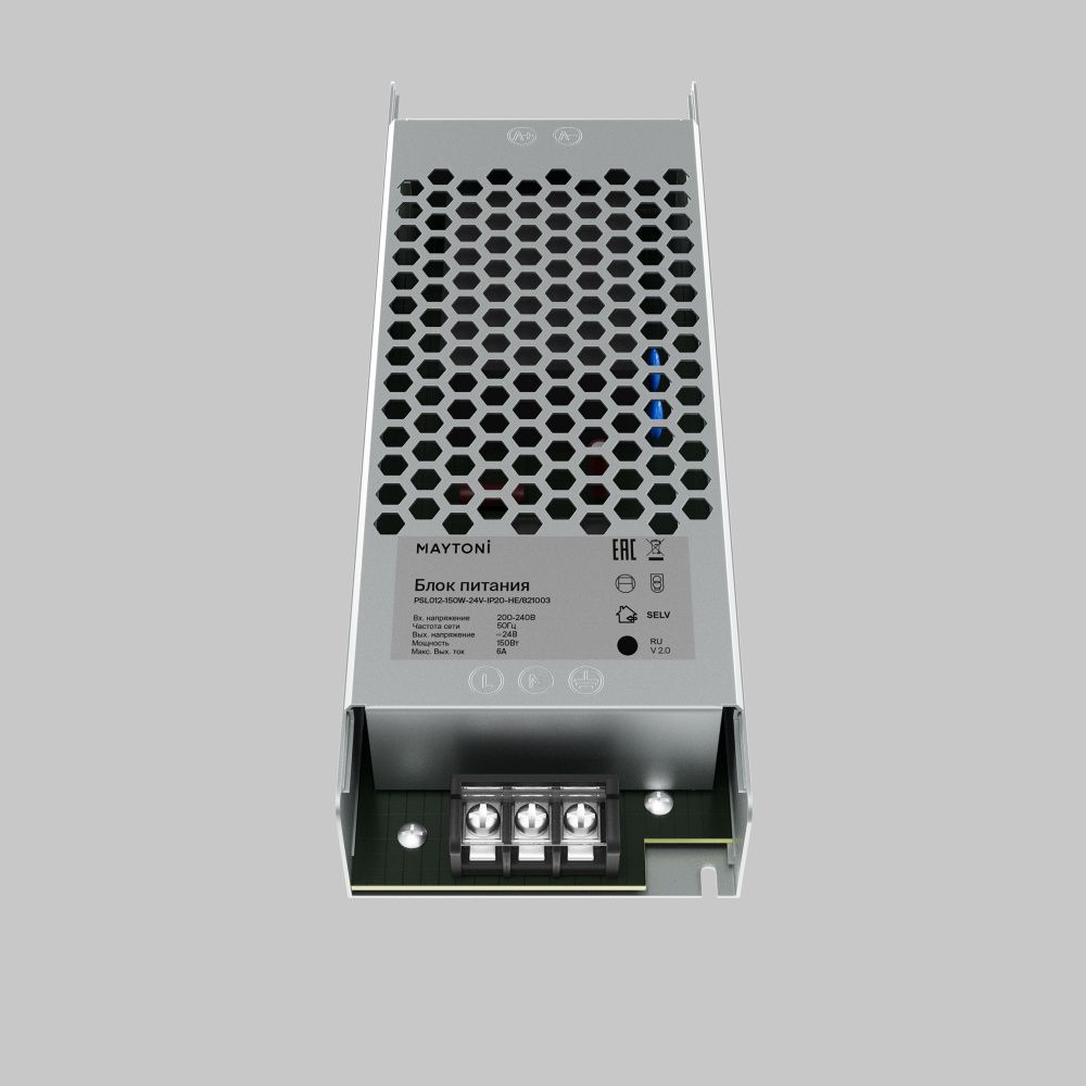 Блок питания 24V, 150W к светодиодной ленте Led Strip 821003 16,6*5,8*-2,8 см, Maytoni 821003, Серый
