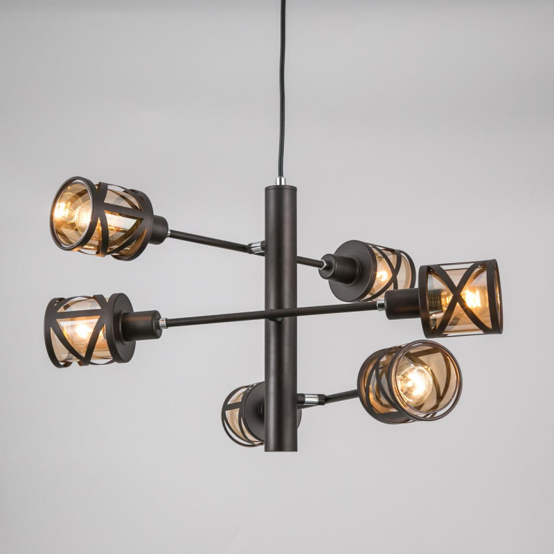 Люстра 51 см Citilux Гессен CL536165 коричневый