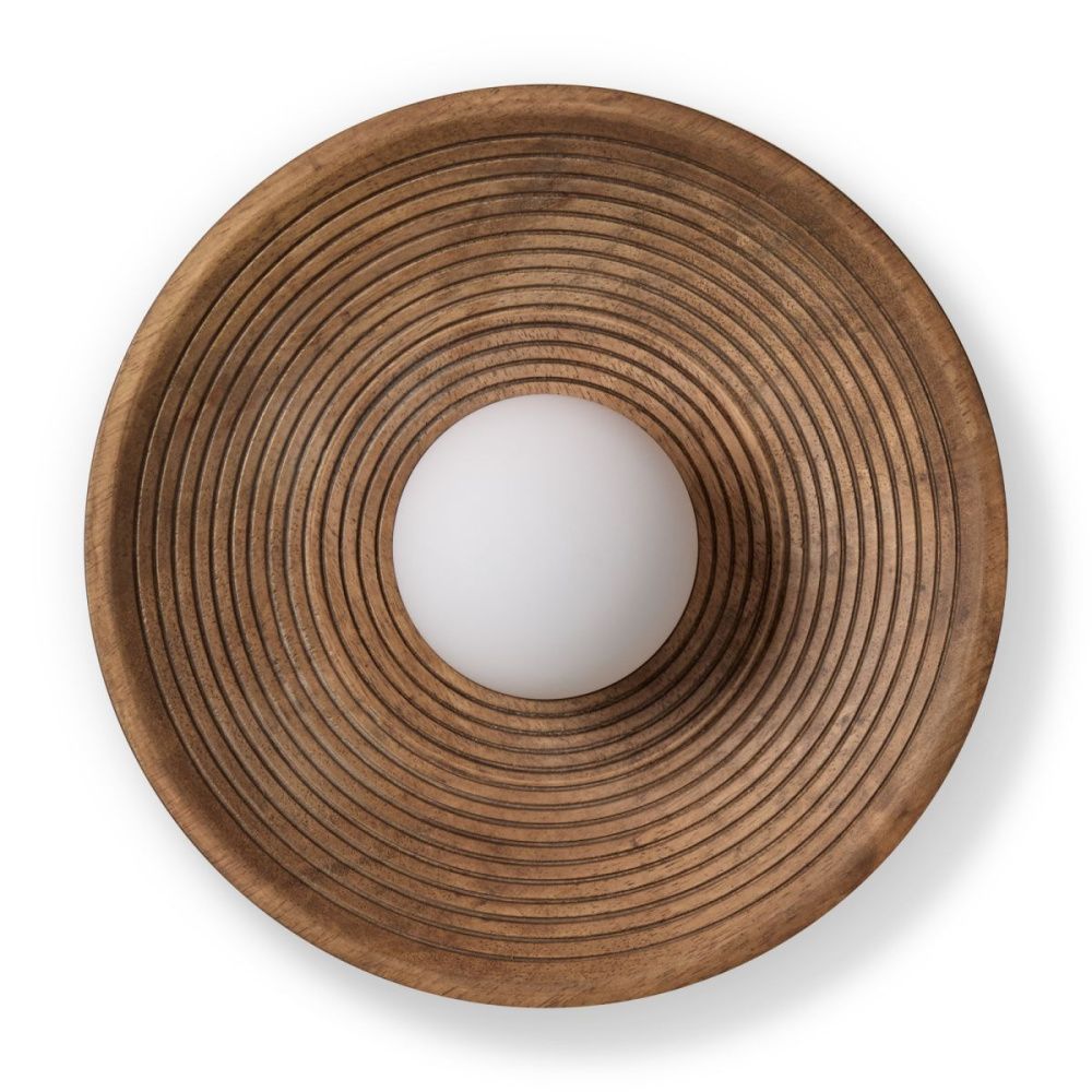 Настенный светильник 30 см, Freya Albero FR5589WL-01T1, латунь-дерево