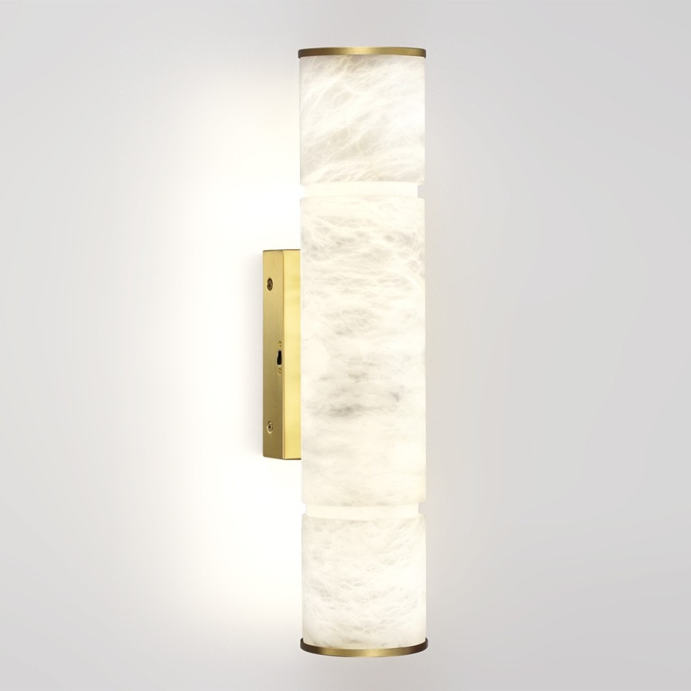 Бра 40 см, 12W, 3000/4000K, Odeon Light MARBELLA 6674/12WA, латунь