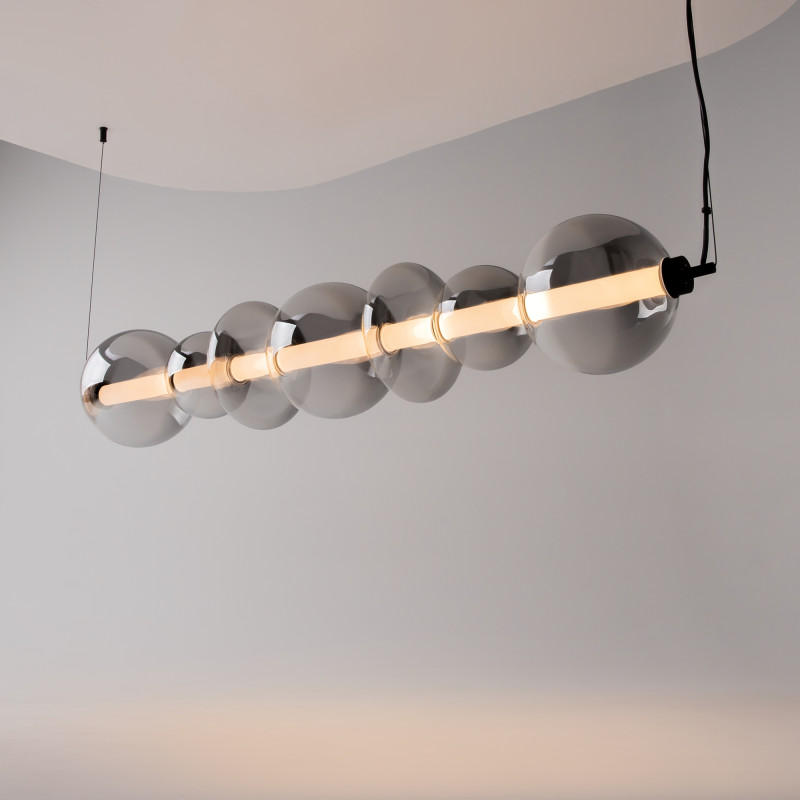 Подвесной светильник 117,5*20*325 см, LED, 40W, 3000К, Maytoni Futuro MOD307PL-L40B3K черный