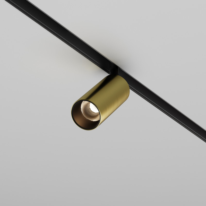 Светильник на шине 4,5*4,5*16,9 см, LED, 5W, 3000К, Maytoni Technical FOCUS LED TR032-2-5W3K-M-BBS латунный