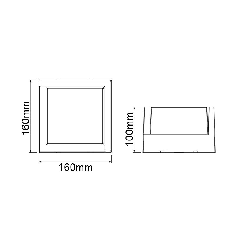 Уличный светильник 16*10*16-16 см, вр  см, *LED*15W, 2700-4000K, Mantra Creek MAN8863, черный