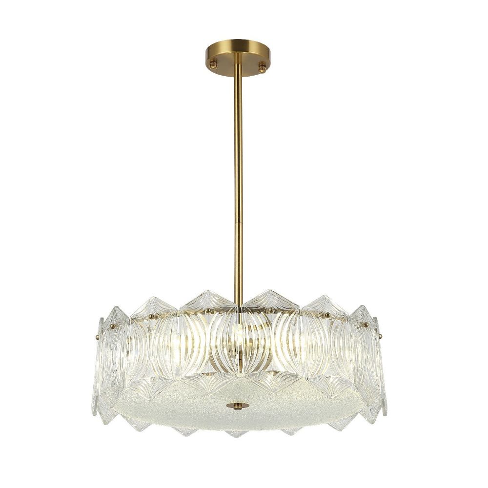 Люстра 50*50*87 см, 6*E14 Gerhort G21135/6BRS+CL, Бронза