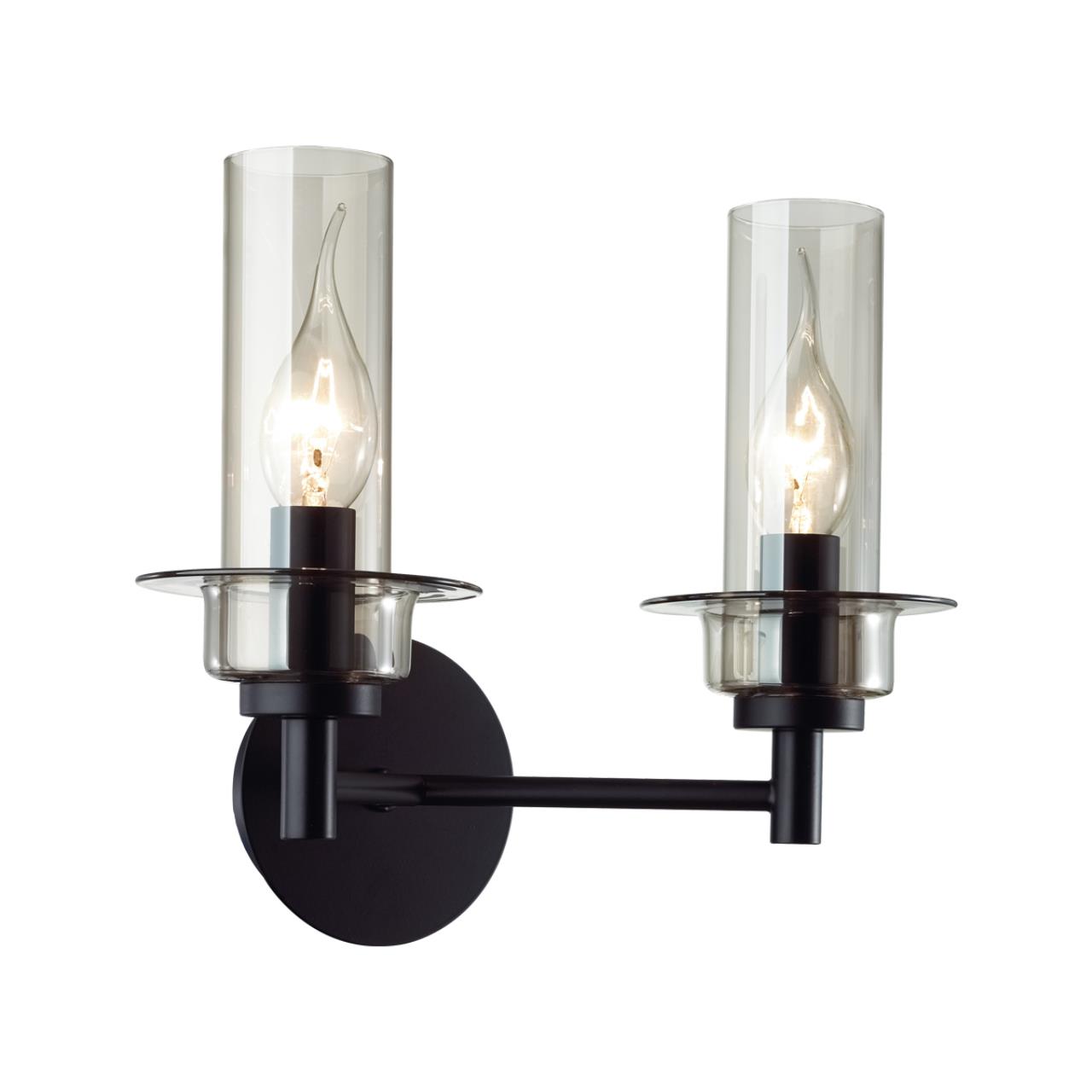 Бра 24*22*20 см, 2*E14 Lumion Madonna 6555/2W черный