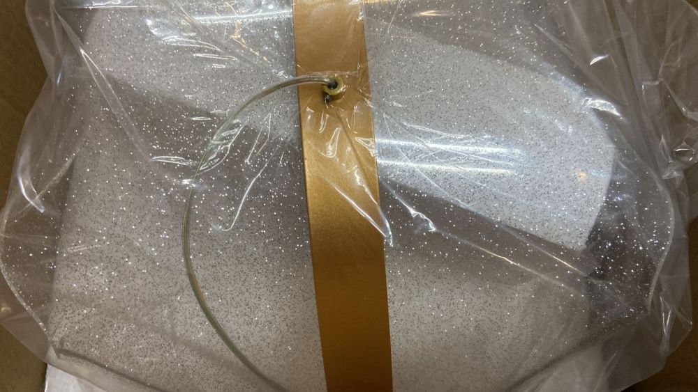 Светильник подвесной ElegantLight DZN-4500 ЗОЛОТАЯ БРОНЗА  D1000*300/H1000/1/LED/40-60W звёздное небо SPRAY 25-03