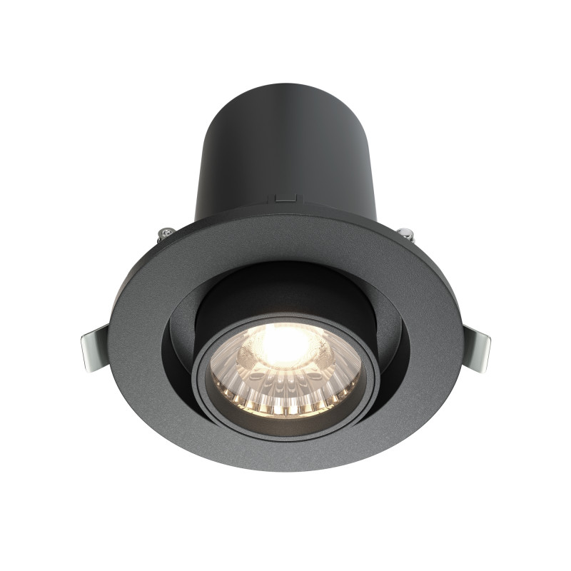 Встраиваемый светильник 9,5*9,8 см, LED*10W, 4000 К, Hidden DL045-01-10W4K-B Maytoni Downlight, Черный