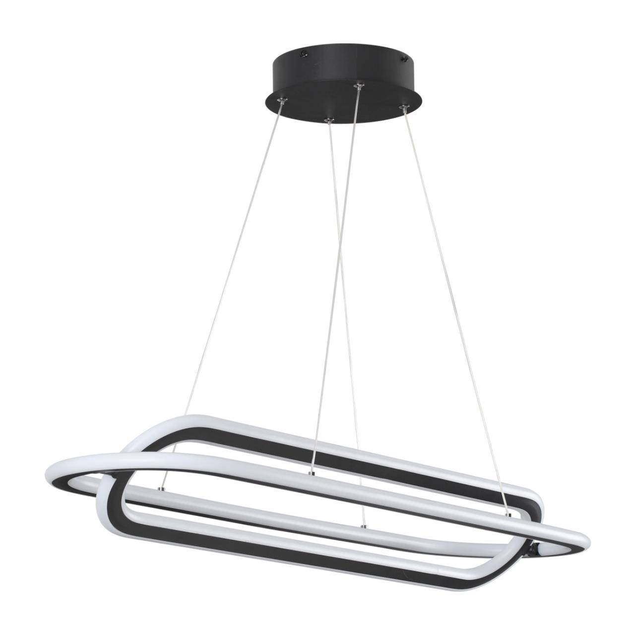 Светильник диммируемый, пульт ДУ 90*25*200 см, LED 116 W, 4000К Черный Novotech Over 359173 IP20