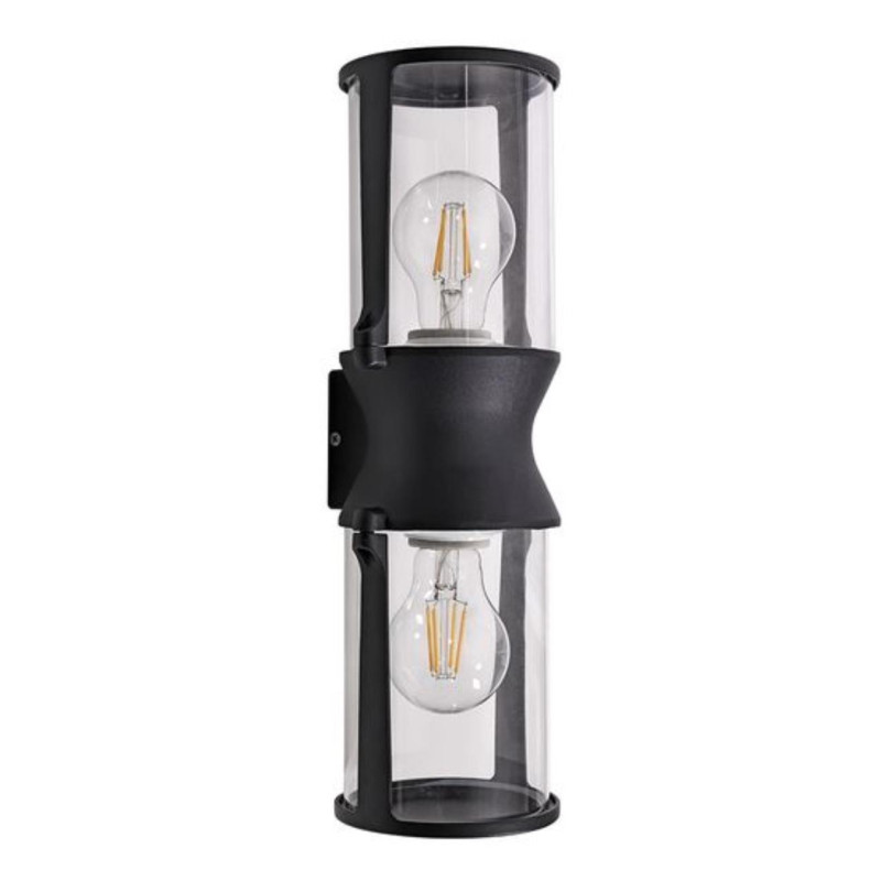 Уличный настенный светильник 36 см, Arte Lamp Minchir A8306AL-2BK, черный