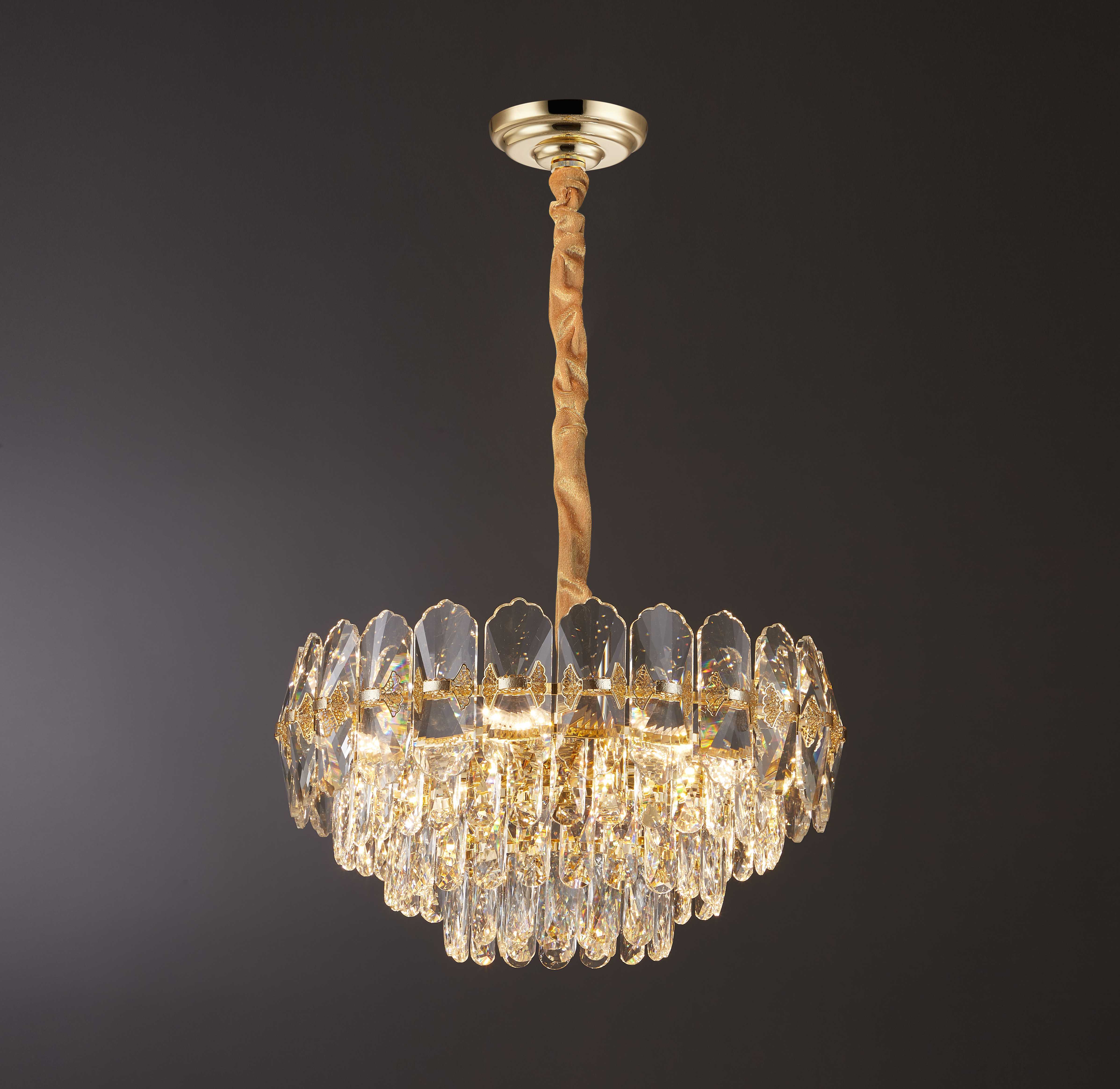 Люстра 500*320, 12*E14, 40W NewRgy Cristallo B5-D500 H-GOLD, H-GOLD