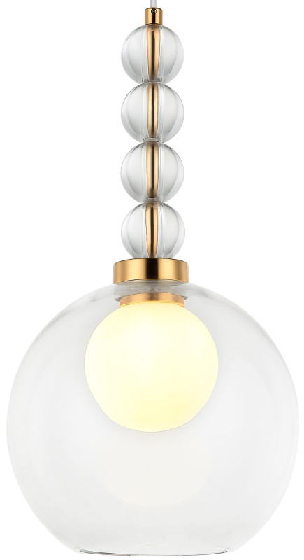 Светильник подвесной 22*22*46/150 см, 1*G9 LED  Бронза Stilfort Designo 2166/05/01P