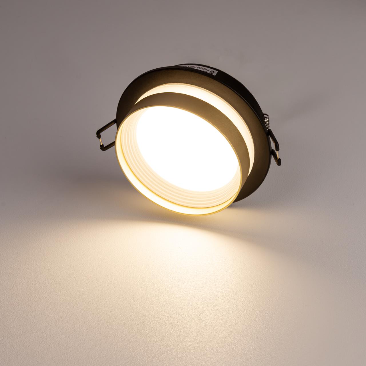 Светильник встраиваемый 10*2,5 см, GX53 Citilux Hardy CL002D14 черный/бронза