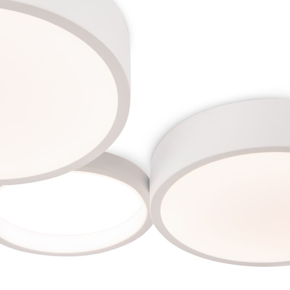 Светильник 50*34*-5 см, *LED*56W, 3000-7000K, Freya Молекула/Molecule FR6080CL-L76W, Белый