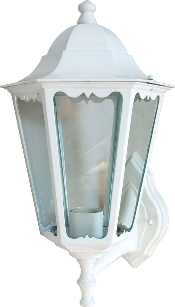 Светильник садово-парковый Feron 6201 38 см шестигранный, белый