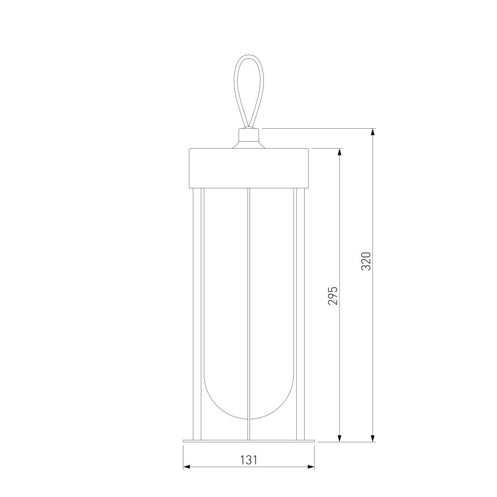 Переносной уличный светильник светодиодный Ritz черный 35183/S черный Elektrostandard  4690389208959, a068270