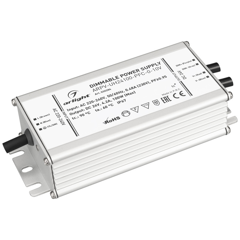 Блок питания для светодиодной ленты Arlight 030284 15,8*6,75*3,85 см.