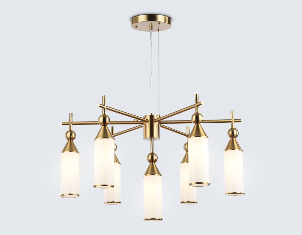 Подвесная люстра **38-139 см, 7*E14*40W, K, Ambrella Light High Light LH55278, латунь