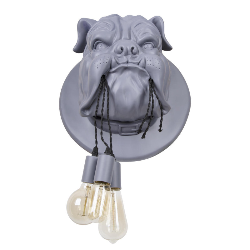 Светильник *41 см, 3*E27*W, Loft It 10177 Grey Bulldog, Серый