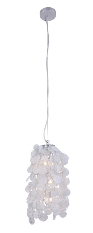 Светильник подвесной 23 см, Crystal Lux TENERIFE SP3 SILVER Серебряный