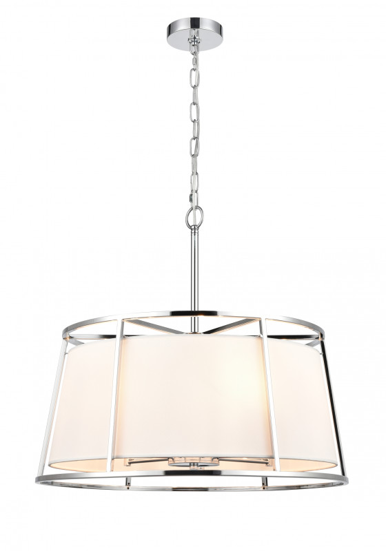 Подвесная люстра Vele Luce Linda VL4243P07, диаметр 60 см, хром