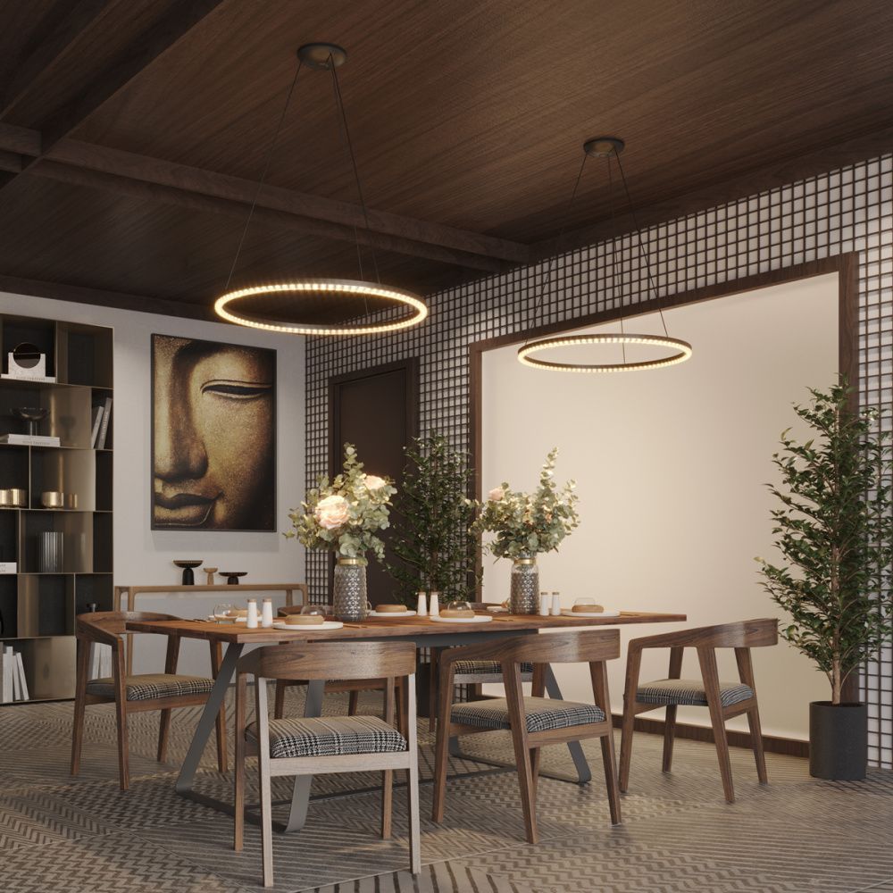 Светильник 85 см, 70W, 1800-4000K, Novotech 359711, черный