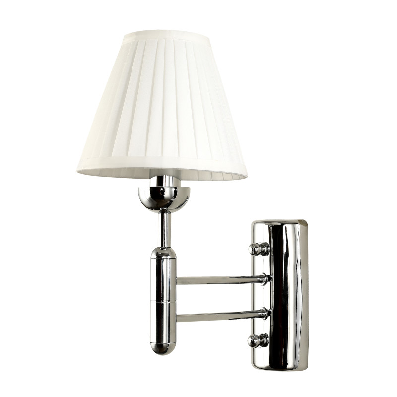 Бра Favourite Avangard 2952-1W, D260*W160*H310, хром, плафоны из белой ткани