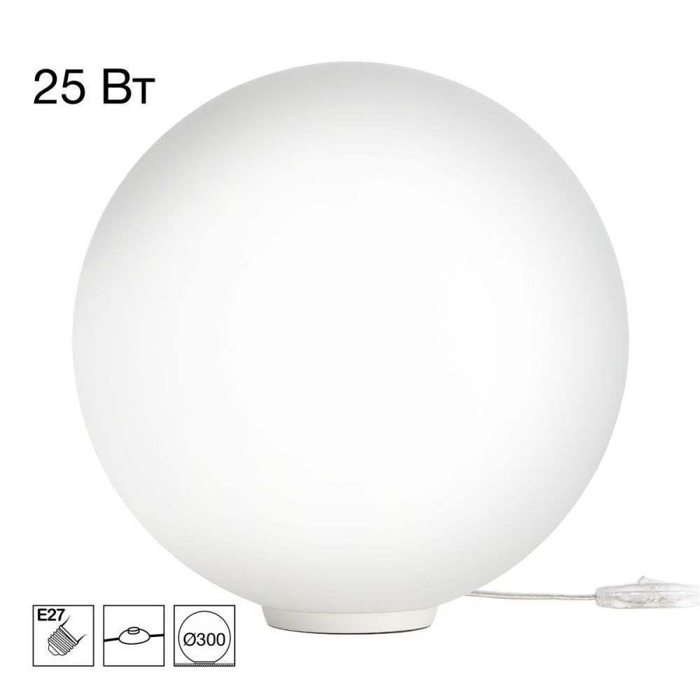 Настольная лампа 30 см, Citilux Ron CL941D30T0, белый