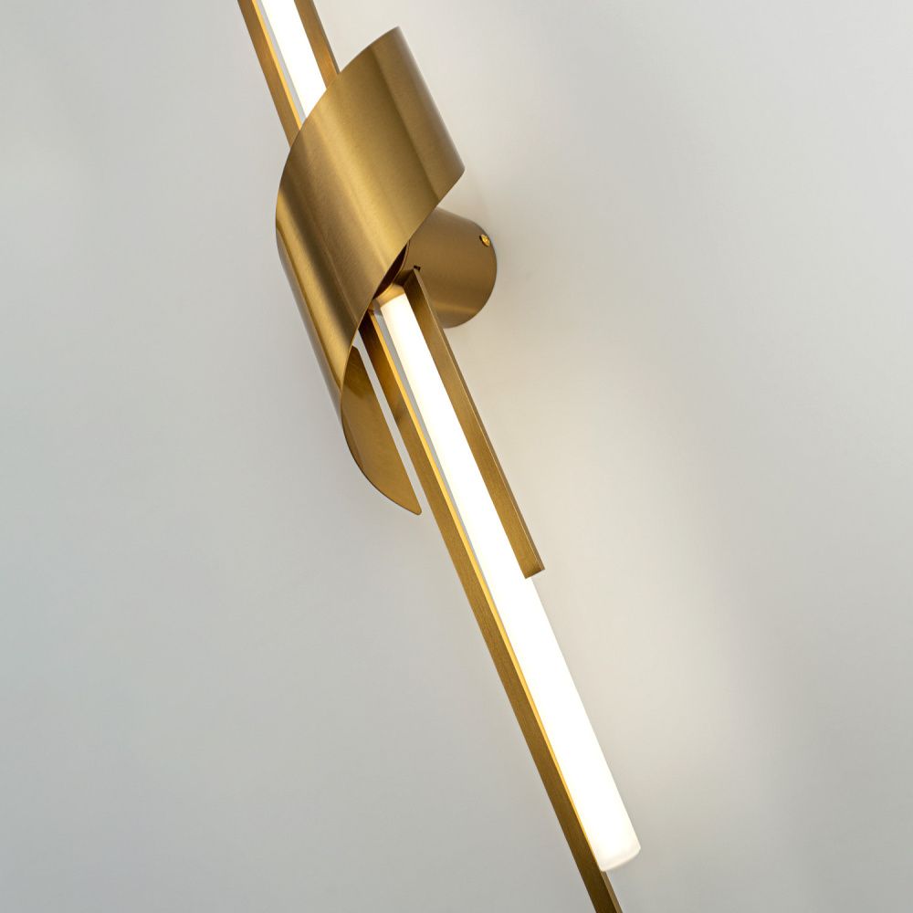 Бра 12*11*-85,5 см, *LED*6W, 4200K, Modelux  ML.655.850 BS, Латунь