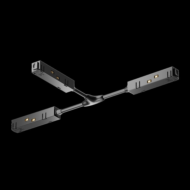 Коннектор питания Т-образный Maytoni Technical Magnetic track system Gravity TRA004CWT-22B черный