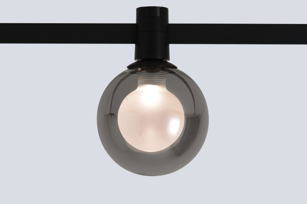 Трековый светильник для гибкой магнитной системы 10 см, 5W, 2700-6500K, Crystal Lux Trace 48V CLT 0.37 004 5W BL SMART, черный