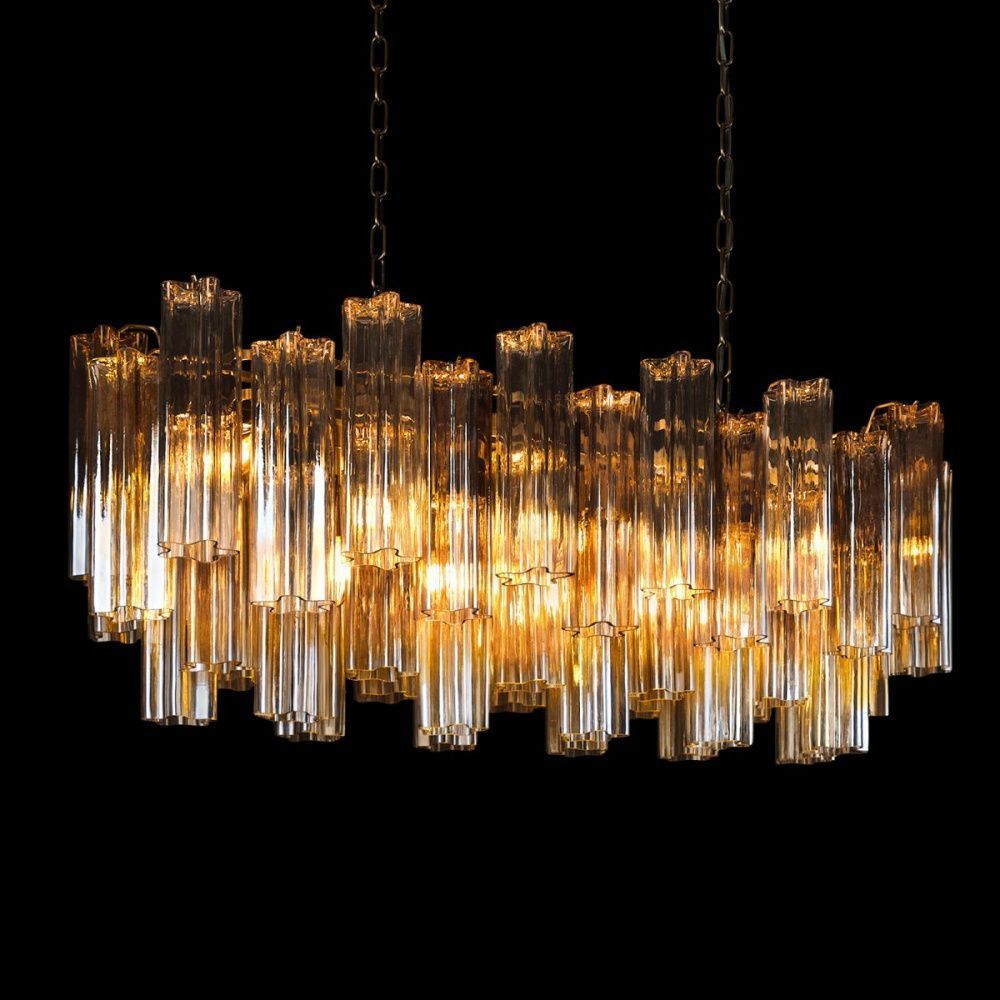 Подвесной светильник 104 см, Loft IT Murano 10580/1000R Champagne, бронза