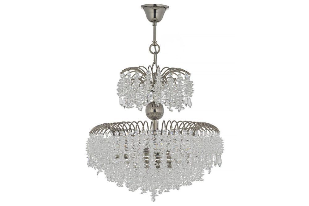 Люстра подвесная *60*48 см, 10*E14*40W, Arti Lampadari Bronte Bronte E 1.5.60.106 N, никель