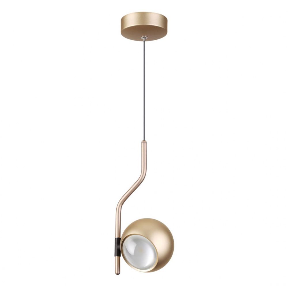 Подвесной светильник Odeon Light Elon 3915/9L, 1*5W + 1*3.5W LED, 4000K, золото