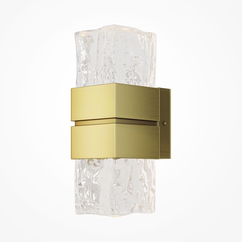 Настенный светильник 23 см, 12W, 3000K, Maytoni MOD505WL-L12BS3K, латунь