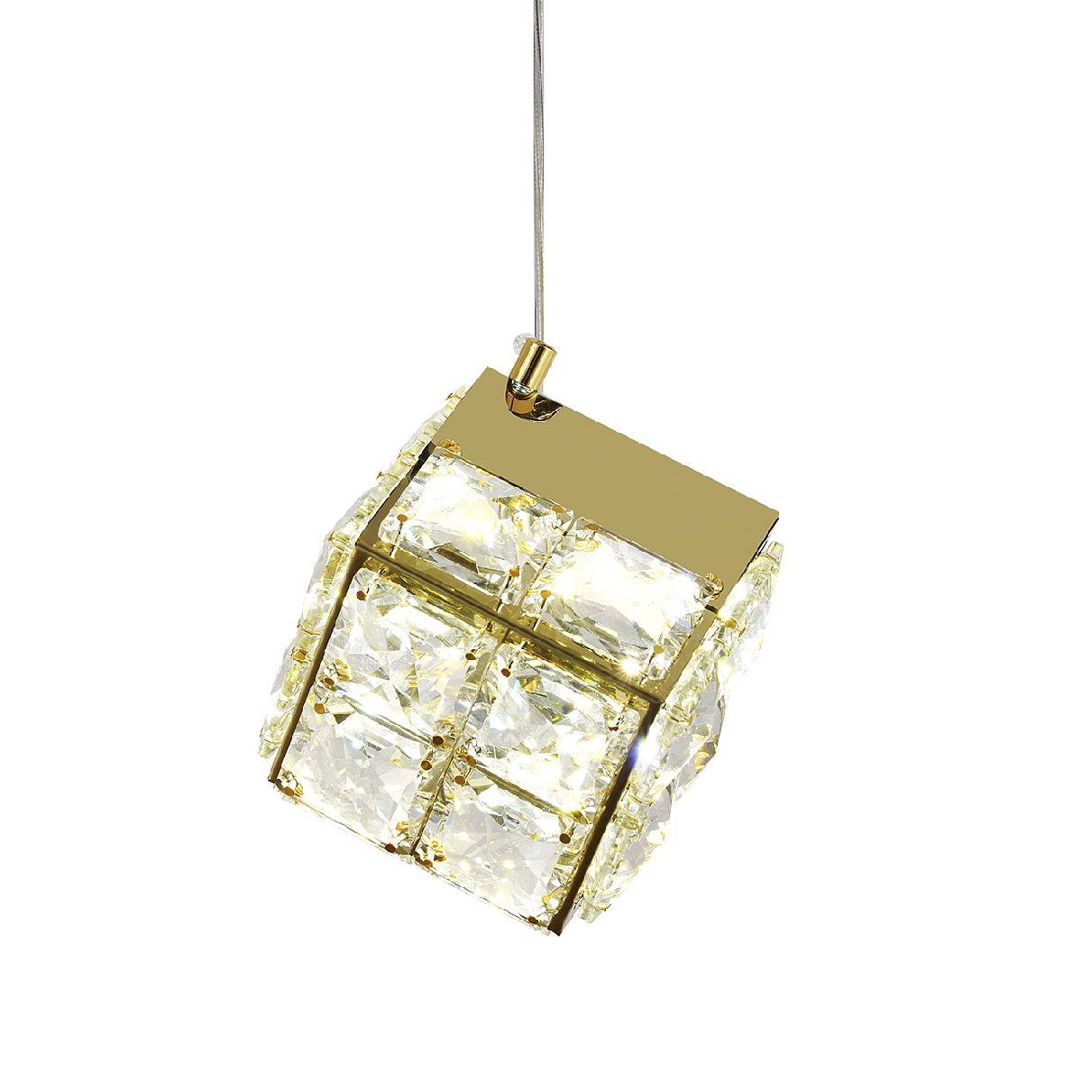 Подвесной светильник 25*25*150 см, 1*23W, LED  Indigo Radioso 12048/3P Gold