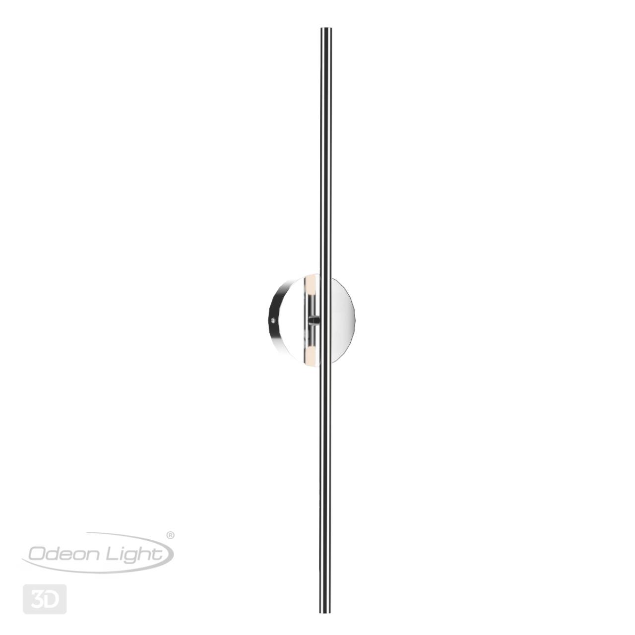 Бра 76 см, 10W, 3000K Odeon Light Fuerte 4323/12WL, хром