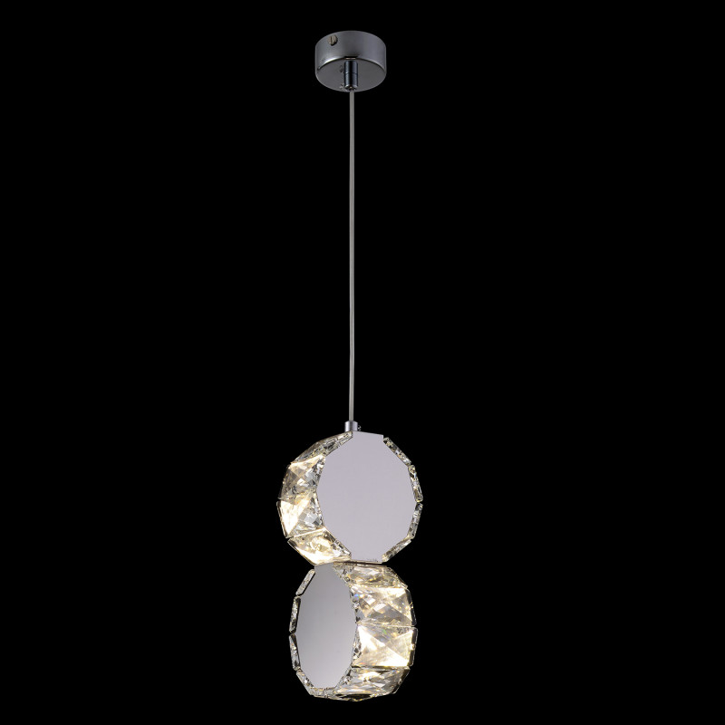 Светильник подвесной 11 см, Crystal Lux BESO SP2, хром