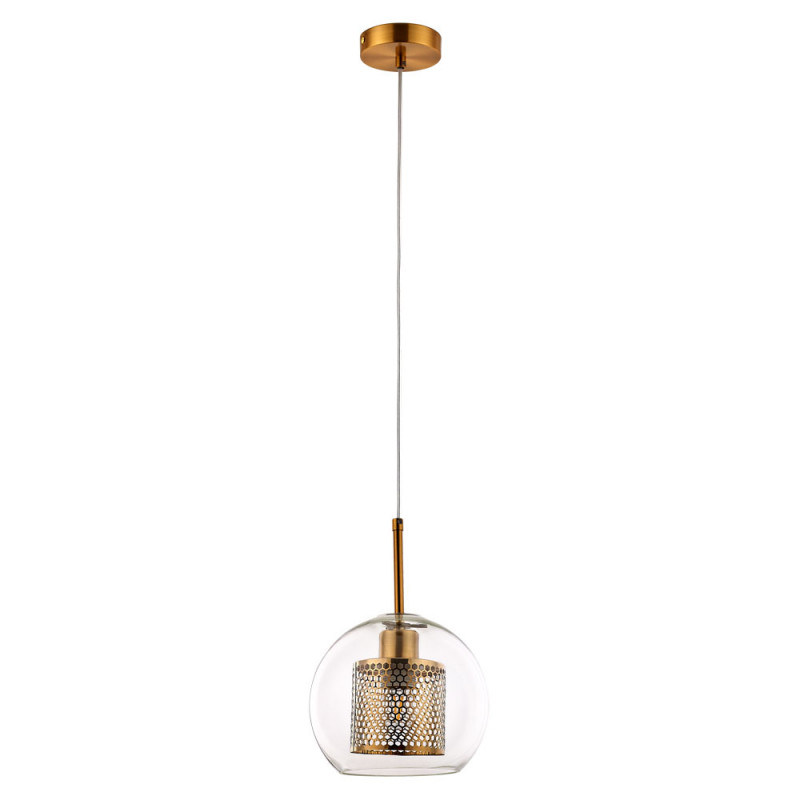 Светильник подвесной Arte Lamp Manchester A7620SP-1AB, диаметр 20 см, бронза