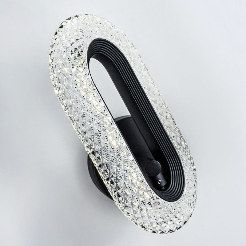 Настенный светильник 12x10xсм, LED, 8Вт, 4000K, Modelux MS.1120.01 BK Черный